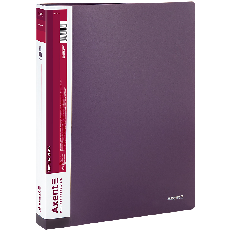 Дисплей-книга Axent 1060-11-A, A4, 60 файлів, сливова